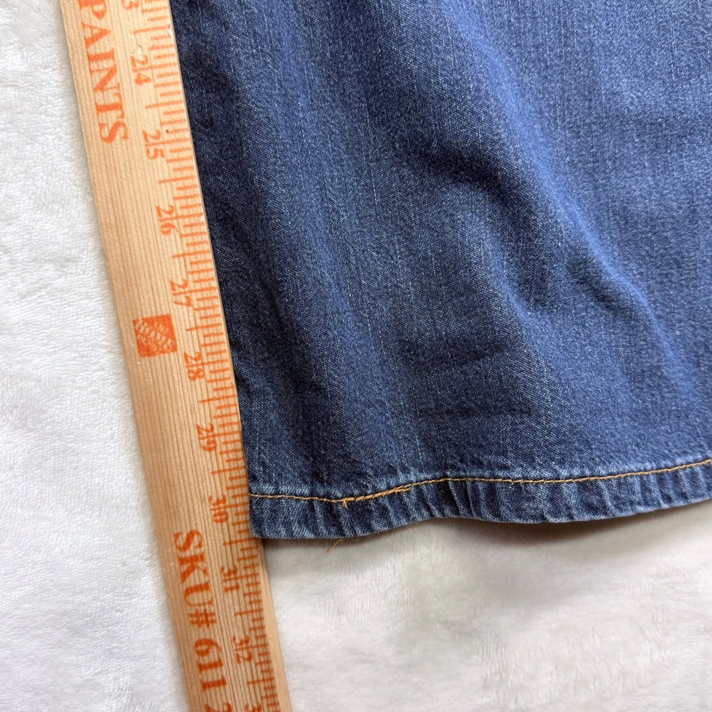 Vintage Levis Red Tab Wide Leg Dark Wash Jeans 50924-1418 Made in USA Size 5M JR - Picture 13 of 14